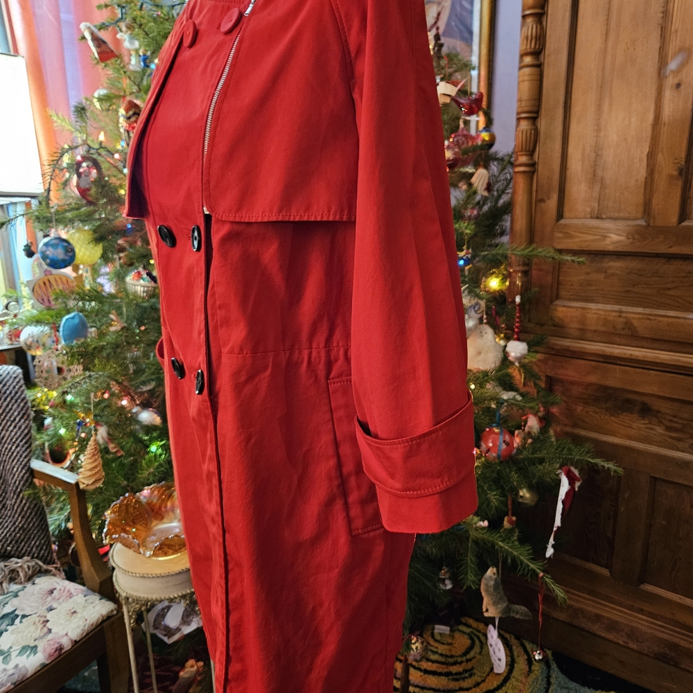 3.1 Phillip Lim Stylish Vintage Red Trench Coat Dress - Picture 5 of 9